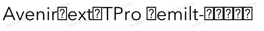 AvenirNextLTPro Demilt字体转换